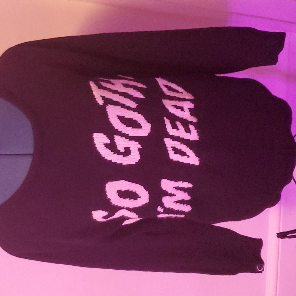 Killstar so goth I'm dead sweater size M
